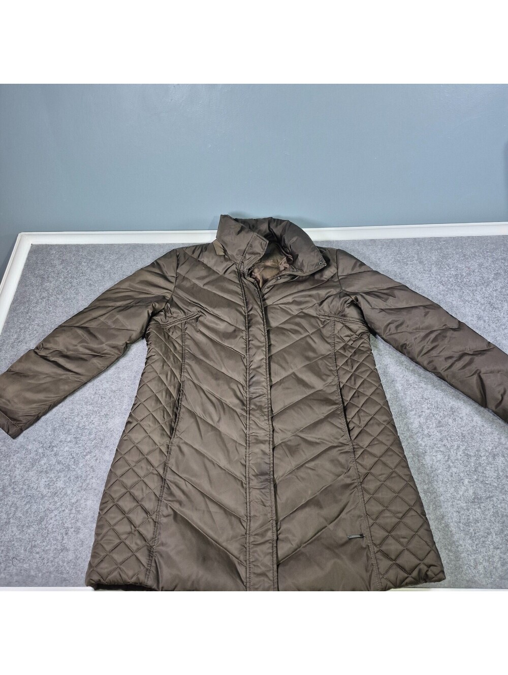Kenneth Cole Women's Puffer Jacket Brown Size XL